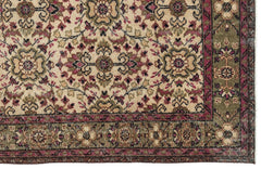 Atina Brown Frame Wool Handmade Area Rug 5'0" x 9'2"