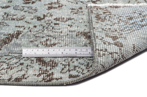 Atina Green Vintage Wool Handmade Area Rug 6'0" x 9'7"