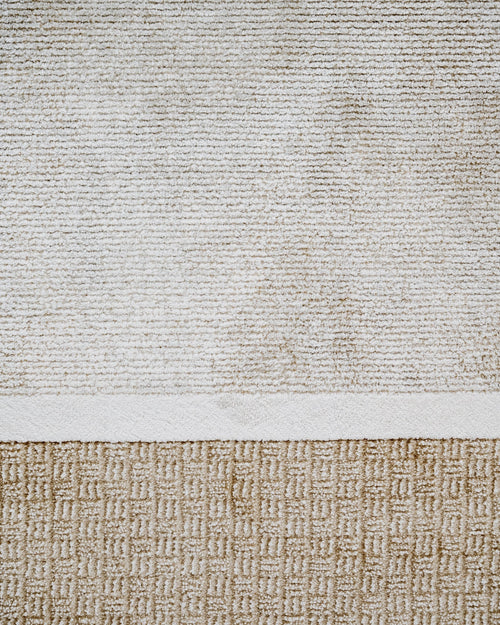 Cream Area Rug – Machine Made Rug With Fringed Edge Carpet For Living Room