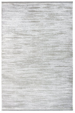 Modern Grey Area Rug – Durable Machine Made Acrylic Carpet with Fringed Edges