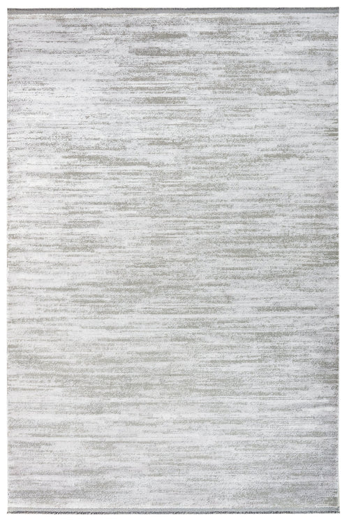 Modern Grey Area Rug – Durable Machine Made Acrylic Carpet with Fringed Edges