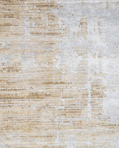 Modern Area Rug – Beige Machine Made Rug with Fringed Edges | Durable Acrylic Carpet