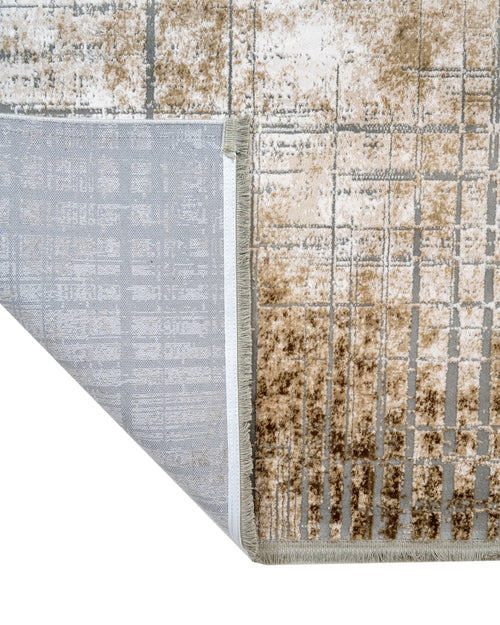 Modern Area Rug – Machine Made Acrylic Flax Flower Carpet with Fringed Edges