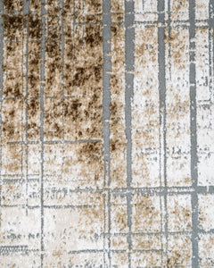 Modern Area Rug – Machine Made Acrylic Flax Flower Carpet with Fringed Edges