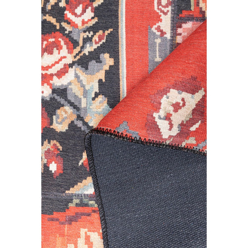 Patchwork Area Rug - Washable Non Slip Cotton Area Rug with Soft Microfiber