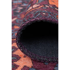 Digital Print Area Rug – Burgundy Cotton Micro Fiber Washable Non Slip Rug