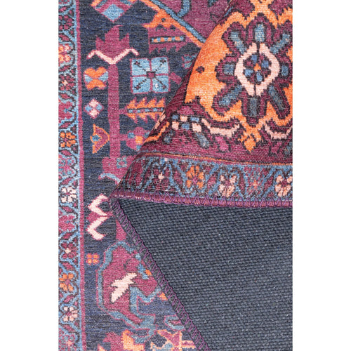 Digital Print Area Rug – Burgundy Cotton Micro Fiber Washable Non Slip Rug