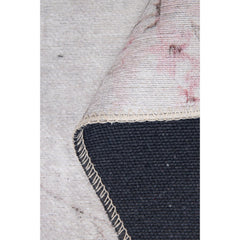 Digital Print Area Rug - Grey Floral Cotton Rug | Soft Microfiber Carpet