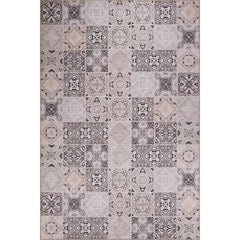 Pink Patchwork Area Rug – Washable Non Slip Cotton Soft Microfiber Carpet