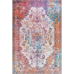 Lancaster Multy Medallion Cotton Digital Print Area Rug