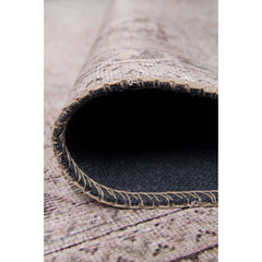 Beige Ethnic Area Rug - Washable Non Slip Cotton Microfiber Soft Carpet