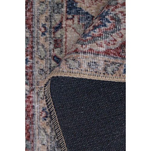 Manchester Burgundy Medallion Cotton Digital Print Area Rug