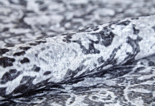 Grey Area Rug - Digital Print Carpet, Non Slip, Antibacterial, Stylish Living Room Decor