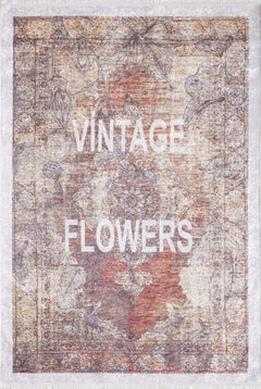 Digital Print Area Rug - Orange Stylish Home Rug | Antibacterial, Non Slip Carpet