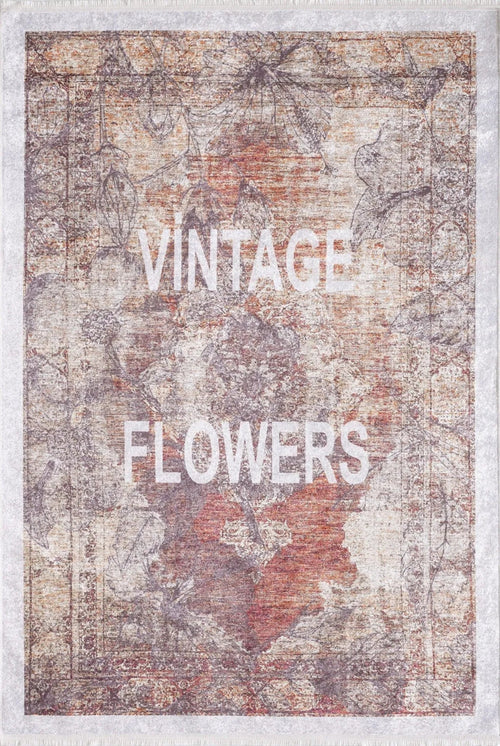 Digital Print Area Rug - Orange Stylish Home Rug | Antibacterial, Non Slip Carpet