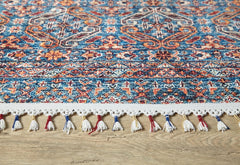 Digital Print Area Rug – Blue Classic Non Slip Antibacterial Carpet for Living Room