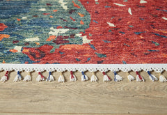 Modern Digital Area Rug – Orange Non Slip Carpet With Antibacterial, Allergy Friendly Finish