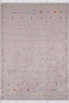 Modern Digital Area Rug - Brown Non Slip Antibacterial Washable Carpet