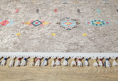 Modern Digital Area Rug - Brown Non Slip Antibacterial Washable Carpet