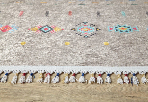 Modern Digital Area Rug - Brown Non Slip Antibacterial Washable Carpet