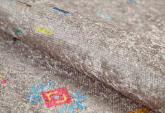 Modern Digital Area Rug - Brown Non Slip Antibacterial Washable Carpet