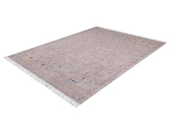 Modern Digital Area Rug - Brown Non Slip Antibacterial Washable Carpet