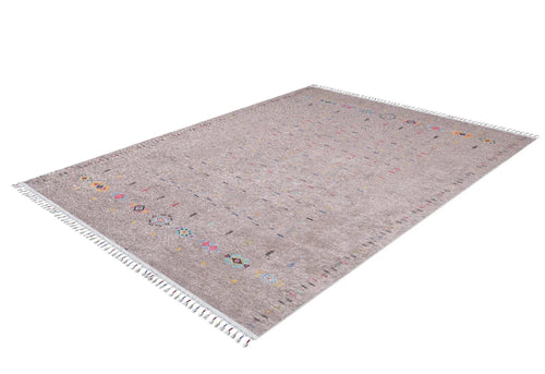 Modern Digital Area Rug - Brown Non Slip Antibacterial Washable Carpet