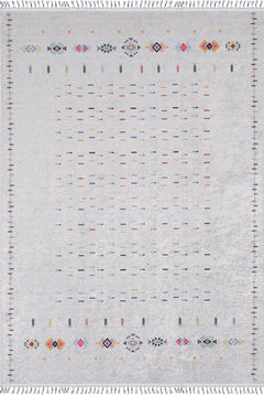 Mlynary Grey Modern Digital Print Area Rug