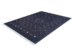 Modern Digital Area Rug – Black Antibacterial Non Slip Carpet for Living Room