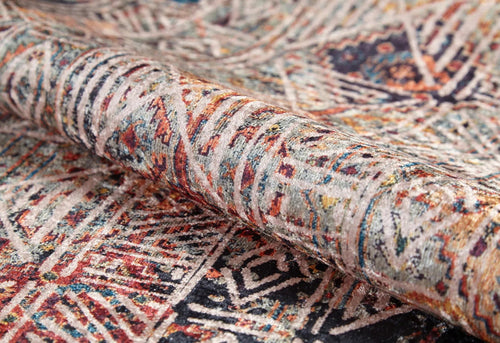 Modern Area Rug – Navy Blue Digital Print Rug | Antibacterial, Non Slip Carpet