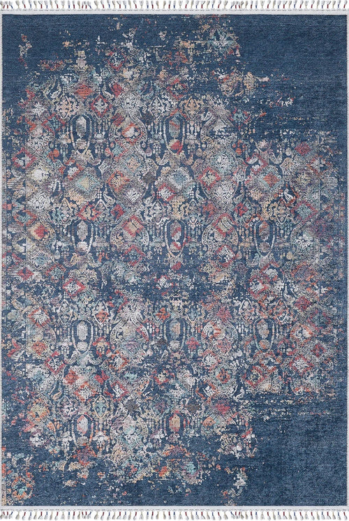 Kazimierz Blue Vintage Digital Print Area Rug