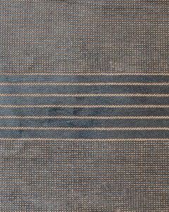 Modern Viscose Area Rug – Machine Made Anthracite Carpet with Fringed Edges
