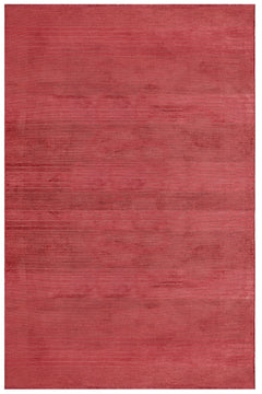 Modern Viscose Area Rug – Burgundy Machine Made Rug with Fringed Edge for Stylish Living Room