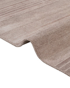 Modern Viscose Area Rug - Machine Made Stylish Home Rug with Fringed Edge