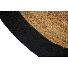 Handmade Jute Rug – Black Modern Flatweave Carpet by Dolce Vita