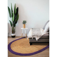 Handmade Jute Rug – Modern Purple Flatweave Area Rug by Dolce Vita