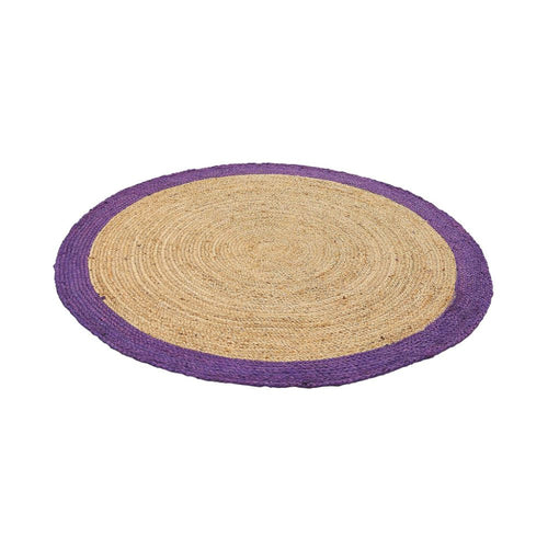Handmade Jute Rug – Purple Modern Flatweave Eco Friendly Carpet by Dolce Vita