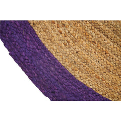 Handmade Jute Rug – Purple Modern Flatweave Eco Friendly Carpet by Dolce Vita