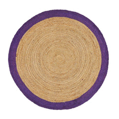 Handmade Jute Rug – Purple Modern Flatweave Eco Friendly Carpet by Dolce Vita