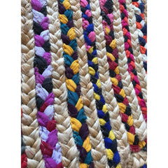 Handmade Jute Rug – Gold Striped Flatweave Area Carpet by Dolce Vita