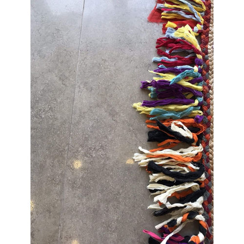 Handmade Jute Rug – Gold Striped Flatweave Area Carpet by Dolce Vita