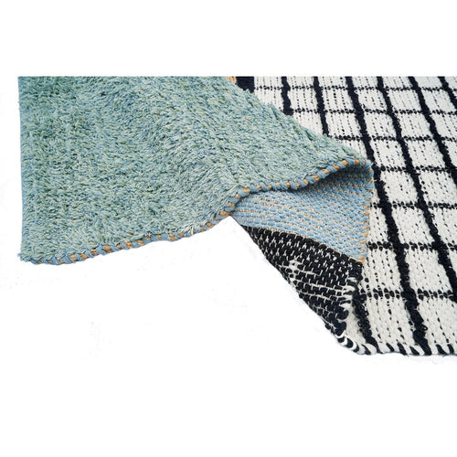 Handmade Jute Rug – Durable Beige Geometric Area Carpet Flat Weave by Dolce Vita