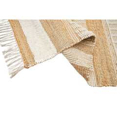 Handmade Jute Rug - Bornova Gold Classic Flatweave Area Rug by Dolce Vita