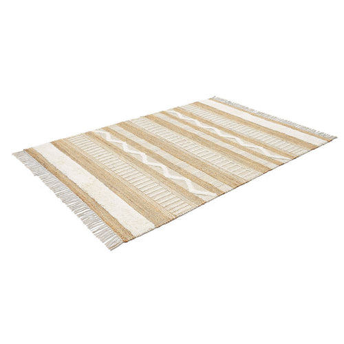Handmade Jute Rug - Bornova Gold Classic Flatweave Area Rug by Dolce Vita