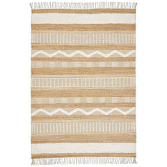 Handmade Jute Rug - Bornova Gold Classic Flatweave Area Rug by Dolce Vita