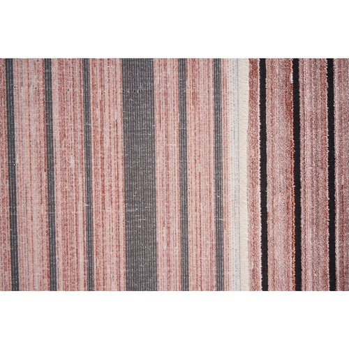 Copper Frame Area Rug – Machine Made Viscose Flatweave Carpet for Living Room