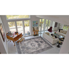 Bamboo Area Rug – Grey Classic Machine Made Carpet by Dolce Vita