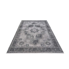 Bamboo Area Rug – Grey Classic Machine Made Carpet by Dolce Vita