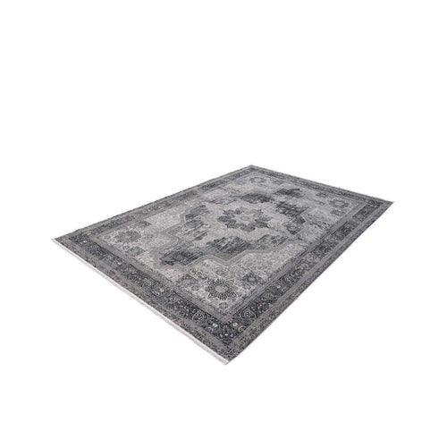 Bamboo Area Rug – Grey Classic Machine Made Carpet by Dolce Vita