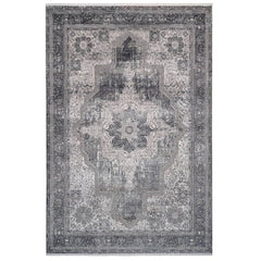 Bamboo Area Rug – Grey Classic Machine Made Carpet by Dolce Vita